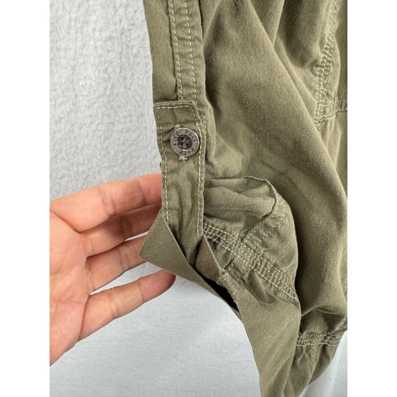 Women's Tan Cargo Capris - Picture 9 of 12
